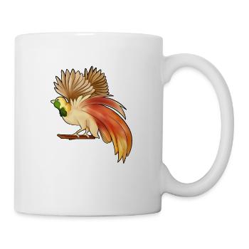 Dessin d’un oiseau de paradis raggi - Mug blanc - blanc - Droite