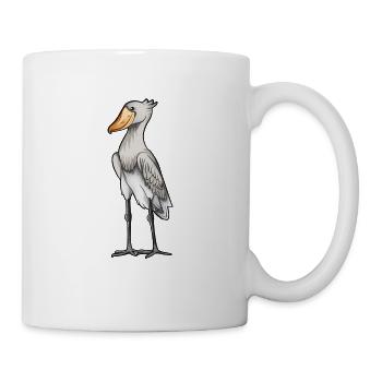 Dessin d’un bec-chaussure - Mug blanc - blanc - Droite