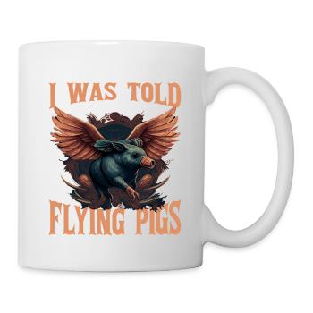 On m’a dit qu’il y aurait des cochons volants 17 - Mug blanc - blanc - Droite