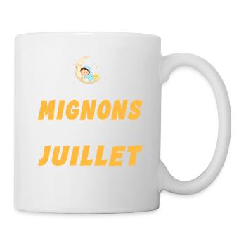Naissance Cadeau Baby Bébé né en Juillet Fille Gar - Mug blanc - blanc - Droite