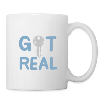Es wurde gerade real - Tasse - Weiß - Rechts