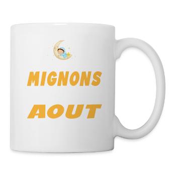 Naissance Cadeau Baby Bébé né en Aout Fille Garçon - Mug blanc - blanc - Droite