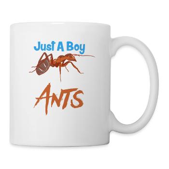Nur ein Junge, der Ameisen liebt - Tasse - Weiß - Rechts