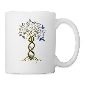 DNA Tree of Life Genetics Biologist Science Earth - Mug - white - Right