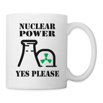 Nuclear Power, Yes Please, Nuclear Energy - Mug - white - Right