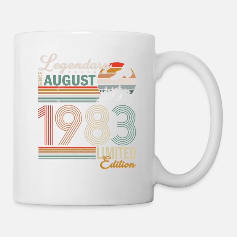 40ème Anniversaire Millésime Août 1983 Millésime 1983 - Mug blanc - blanc