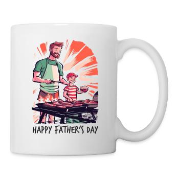Cadeau de fête des pères pour les grillons père et fils - Mug blanc - blanc - Droite