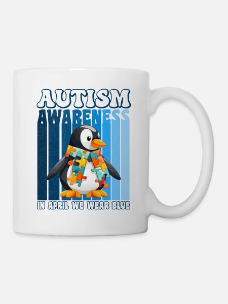 Autism Awareness Pinguin - Tasse - Weiß