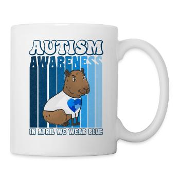 Capybara Sensibilisation à l’autisme - Mug blanc - blanc - Droite