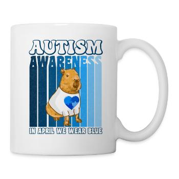 Capybara Autismus Awareness - Tasse - Weiß - Rechts