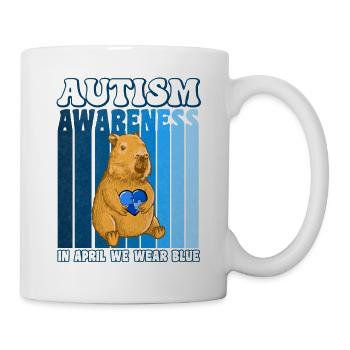 Capybara Autismus Awareness - Tasse - Weiß - Rechts