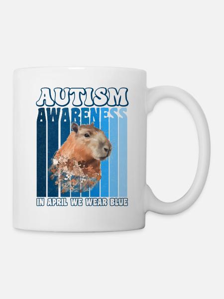 Capybara Autismus Awareness - Kop/krus - hvid