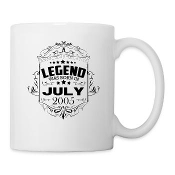 July 2005 Vintage Style Birthday - Mug - white - Right