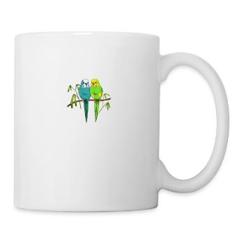 Wellensittich I Sittich Vogel Budgie Motiv für - Tasse - Weiß - Rechts