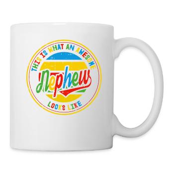 Best Nephew in the World Retro Gift - Mug - white - Right