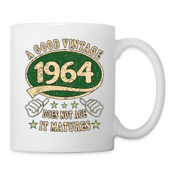 60e anniversaire 1964 des années 60 bon Vintage - Mug blanc - blanc - Droite