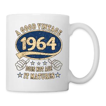 60e anniversaire 1964 des années 60 bon Vintage - Mug blanc - blanc - Droite