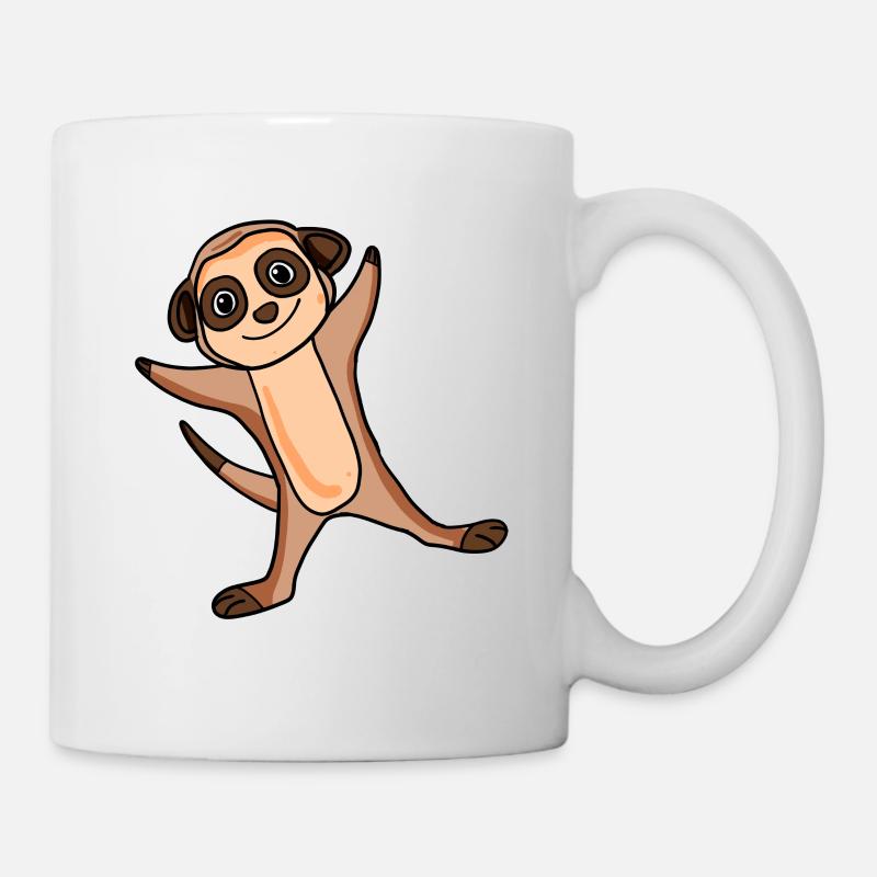 Erdmännchen - Tasse - Weiß