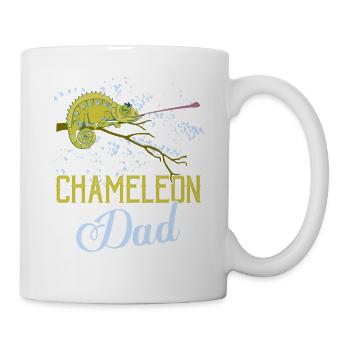 Chameleon Dad Lizard Lover Reptile - Mug - white - Right