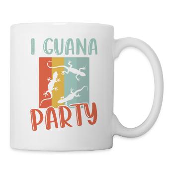 I Guana Party Reptile Lizard Lover - Mug - white - Right