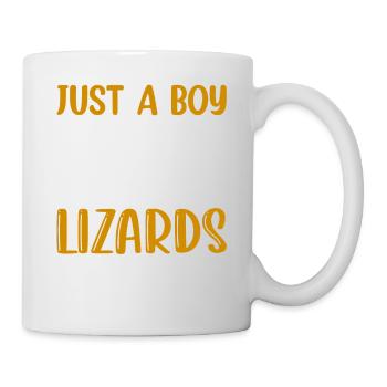 Juste un garçon qui aime les lézards Lizard Lover Reptile - Mug blanc - blanc - Droite