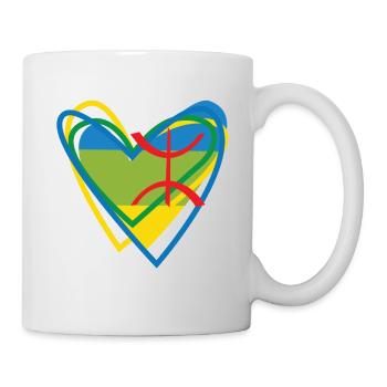 Je suis kabyles dans mon cœur AMAZIGH - Mug blanc - blanc - Droite