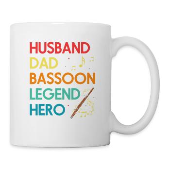 Basson Orchesta design pour bassonistes - Mug blanc - blanc - Droite
