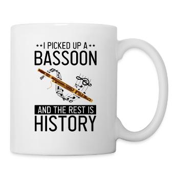 Basson pour basson anches et bassoniste - Mug blanc - blanc - Droite