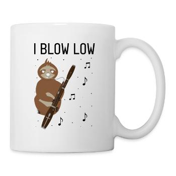 Bassoonist design for woodwind orchestra - Mug - white - Right