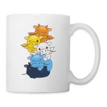 Aroace Flag Pride LGBTQ Mignon Dragon Stack - Mug blanc - blanc - Droite