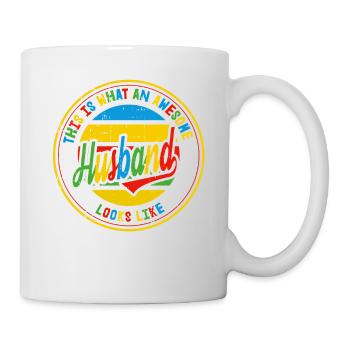 Bester Ehemann der Welt Retro Geschenk - Tasse - Weiß - Rechts
