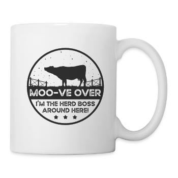 Moo-ve Over Cow - Piedmontese - Mug - white - Right