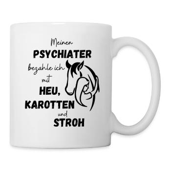 Heu Karotten und Stroh - Tasse - Weiß - Rechts