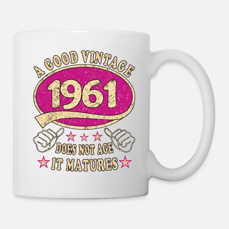 62nd Birthday 1961 '62 Good Vintage - Mug - white