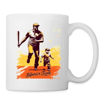 Baseball Fête des Pères Idée cadeau de la fête des mères - Mug blanc - blanc - Droite