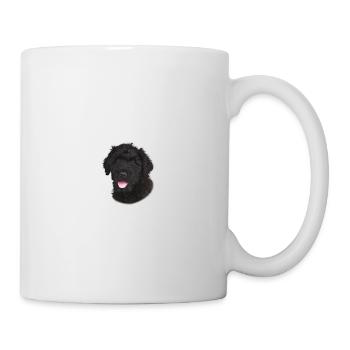 Vorsicht vor dem Frauchen - Russischer Terrier - Tasse - Weiß - Rechts