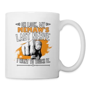 Look My Memaw's Last Nerve Funny Grandmother - Mug - white - Right