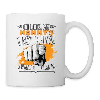 Regarde le dernier nerf de ma maman drôle maman maman - Mug blanc - blanc - Droite