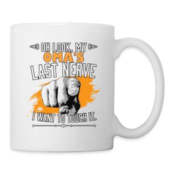 Look My Grandma's Last Nerve Funny Grandmother Family - Mug - white - Right