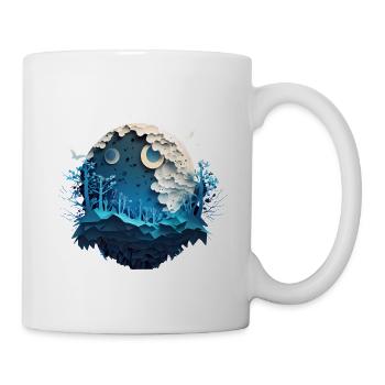 Mutter Natur Nachtmond - Tasse - Weiß - Rechts