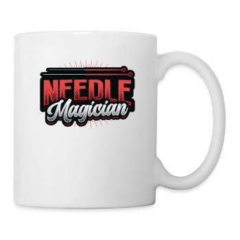 Needle magician, acupuncturist - Mug - white - Right