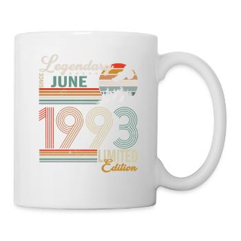 Génial depuis juin 1993 - Mug blanc - blanc - Droite