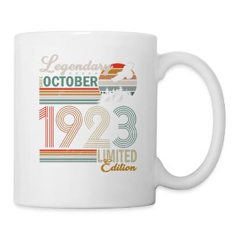 Birthday: October 1923 Limited Edition Vintage - Mug - white - Right