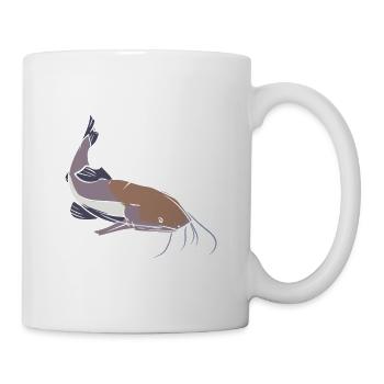 Mein Wels hat meine Hausaufgaben gefressen - Tasse - Weiß - Rechts