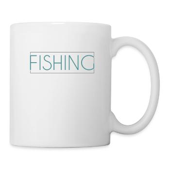 Lettrage de pêche - Mug blanc - blanc - Droite