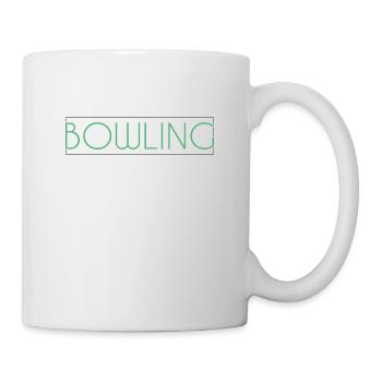 Bowling Schriftzug - Tasse - Weiß - Rechts