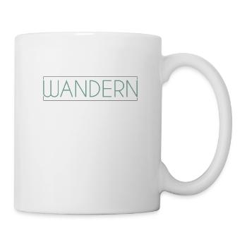 Wandern Schriftzug - Tasse - Weiß - Rechts