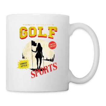 Golf Golfing Golfer Sport Hobby Club Vintage - Mug - white - Right
