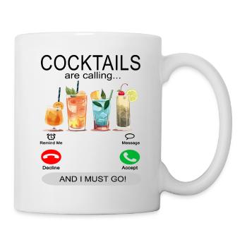 Les cocktails appellent - Cocktail trinken - Mug blanc - blanc - Droite