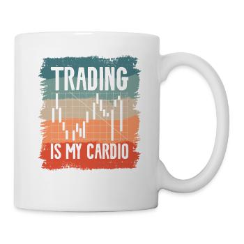 Trading ist mein Cardio Stock Market Trader Aktien - Tasse - Weiß - Rechts